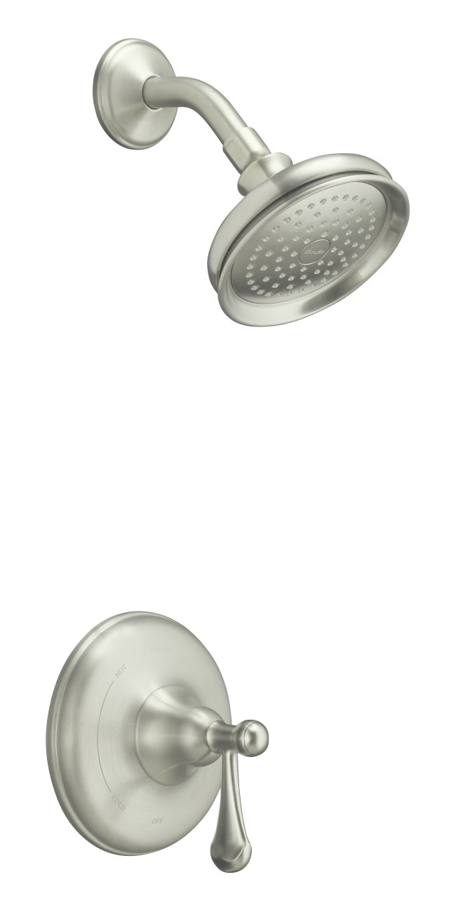 Kohler K-T11553-4 Bellhaven(TM) shower faucet trim with lever handle valve not included