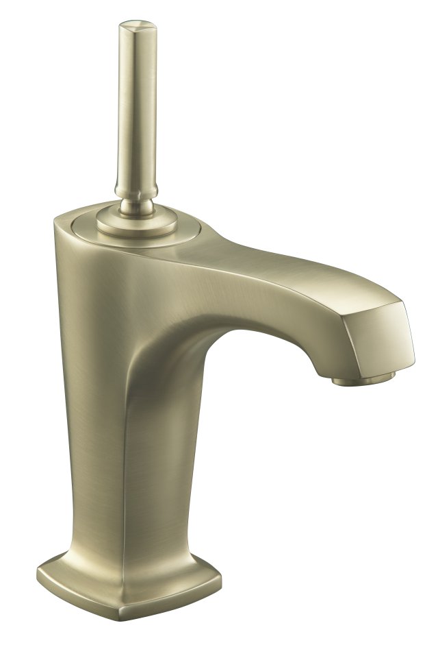 Kohler K-16230-4 Margaux(TM) single-control lavatory faucet with 5-3/8"" spout and lever handle