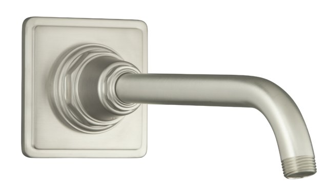 Kohler K-13136-BN; Pinstripe (R) showerarm and flange; in Vibrant Brushed Nickel