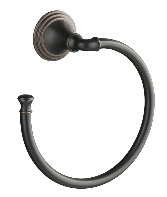 Kohler K-10557-BRZ; Devonshire (R) towel ring; in Oil-Rubbed Bronze; Discontinued Product