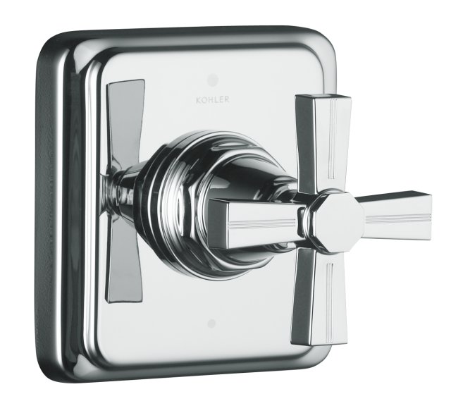 Kohler K-T13175-3B Pinstripe(R) transfer valve trim cross handle valve not included