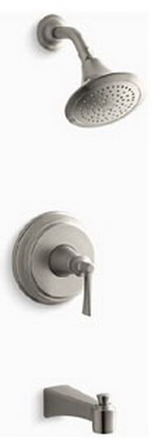 Kohler K-T11077-4 Archer(TM) bath and shower faucet trim with lever handle valve not included