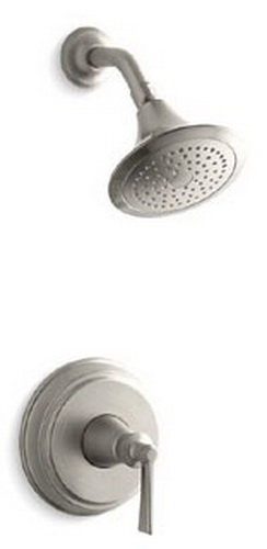 Kohler K-T11078-4 Archer(TM) shower faucet trim with lever handle valve not included
