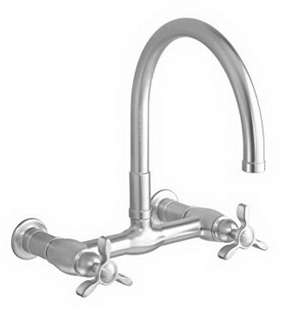 Kohler K-6132-3 Parq(R) wall-mount kitchen bridge faucet