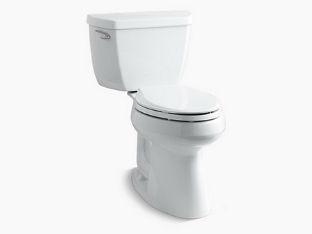 Kohler K-3713; Highline (R); Classic Comfort Height (R) two-piece elongated 1.28 gpf toilet with Class Five (R); flush technology and left-hand trip lever repair replacement technical part breakdown