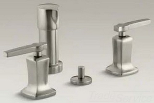 Kohler K-16238-4-BV; Margaux (R) bidet faucet with lever handles; in Vibrant Brushed Bronze