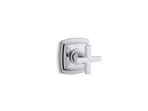 Kohler K-T16242-3-CP; Margaux (R) transfer valve trim with cross handle valve not included; in Polished Chrome