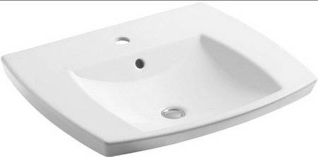 Kohler K-2381-1 Kelston(TM) self-rimming lavatory with single-hole faucet drilling
