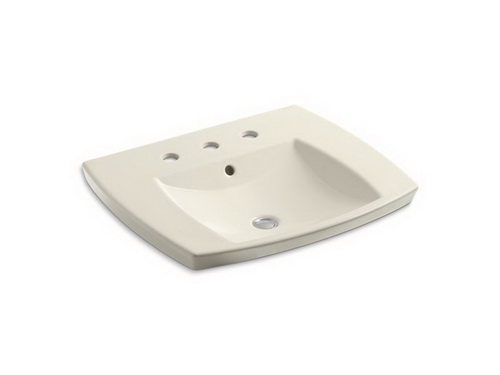 Kohler K-2381-8-47; Kelston (TM) self-rimming lavatory with 8"" centers; in Almond; Discontinued Product