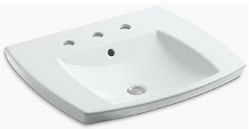 Kohler K-2381-8-58; Kelston (TM) self-rimming lavatory with 8"""" centers; in Thunder Grey; Discontinued Product