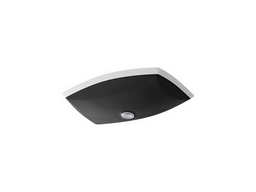 Kohler K-2382-7; Kelston (TM) undercounter lavatory; in Black Black; Discontinued Product