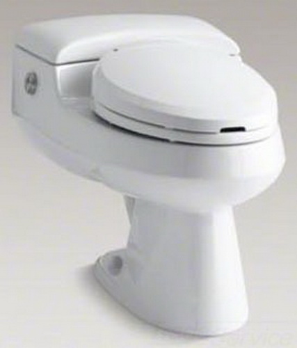 Kohler K-3607 San Raphael (TM) Comfort Height(TM) elongated power lite toilet and C3-200 toilet seat with bidet functionality