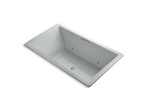Kohler K-1174-GCR Underscore(TM) 6' acrylic bubbleMassage bath with chromatherapy 72"" x 42"" x 23""
