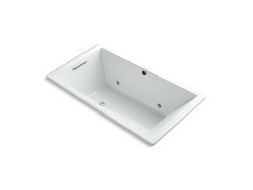 Kohler K-1173-GCR Underscore(TM) 5.5' acrylic bubbleMassage bath with chromatherapy 66"" x 36"" x 22""