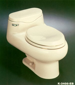 Kohler K-3408-C Cabernet Water-Guard Toilet Elongated