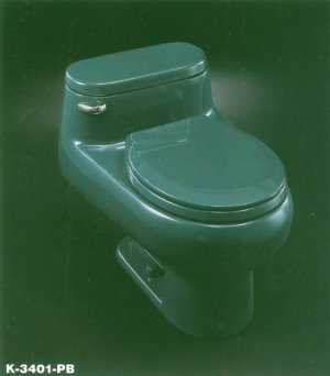Kohler K-3401-C Cabernet Water-Guard Toilet Round-front