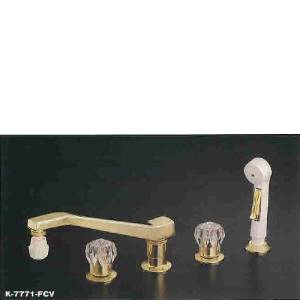 Kohler K-7771-FCV Flair kitchen sink faucet with swing spout Swinge