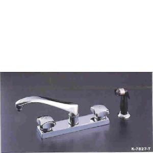 Kohler K-7827-TR Triton kitchen sink faucet with swing spout and si