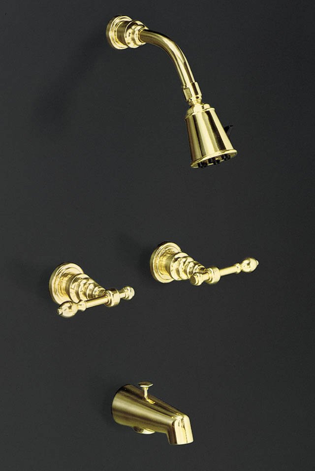 Kohler K-6806-3 IV Georges Brass Bath and Shower Faucet with Diverter