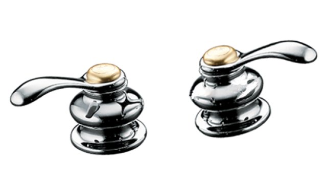 Kohler K-T12887-4 Fairfax(R) bath- or deck-mount high-flow bath trim with lever handles valve not included