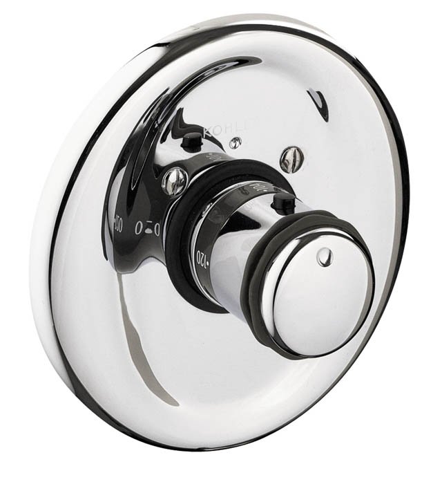 Kohler K-T9494-7-G MasterShower(R) thermostatic mixing valve trim with cylinder handle valve not included; Discontinued Product