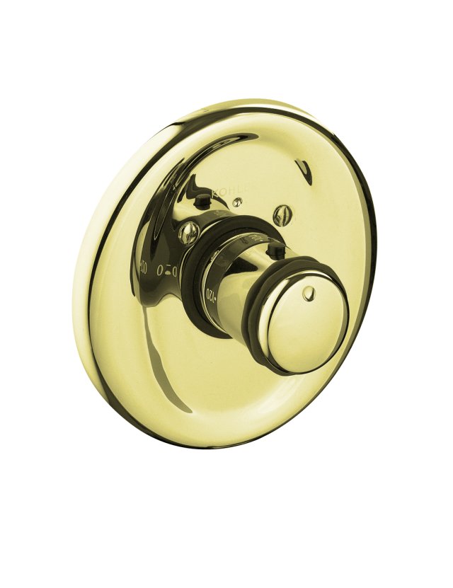 Kohler K-T9494-7-AF MasterShower(R) thermostatic mixing valve trim with cylinder handle valve not included; Discontinued Product
