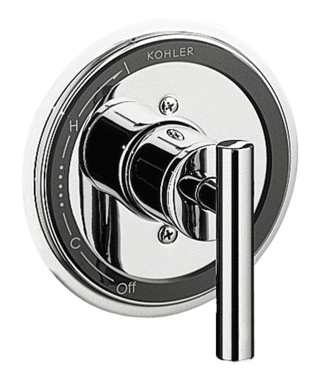 Kohler K-T8228-4 Taboret(R) Rite-Temp(R) pressure-balancing valve trim with lever handle valve not included