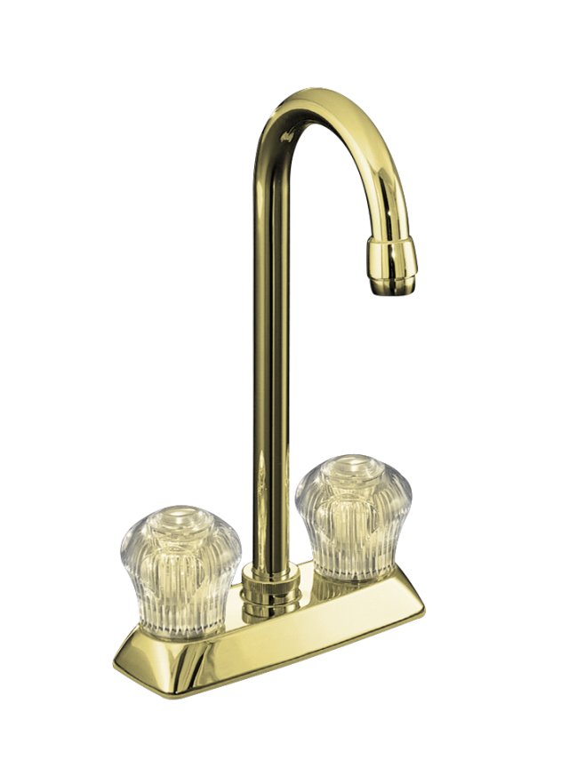 Kohler K-15275 Coralais(R) entertainment sink faucet with sculptured acrylic handles