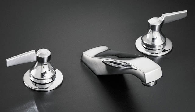 Kohler K-7443-KE Triton(R) widespread lavatory faucet with vandal-resistant aerator requires handles