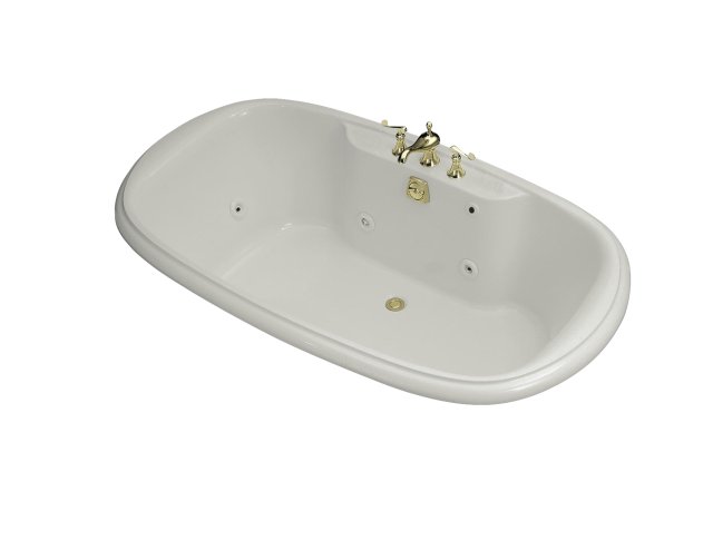 Kohler K-1375-HJ Revival(R) 6' whirlpool with custom pump location