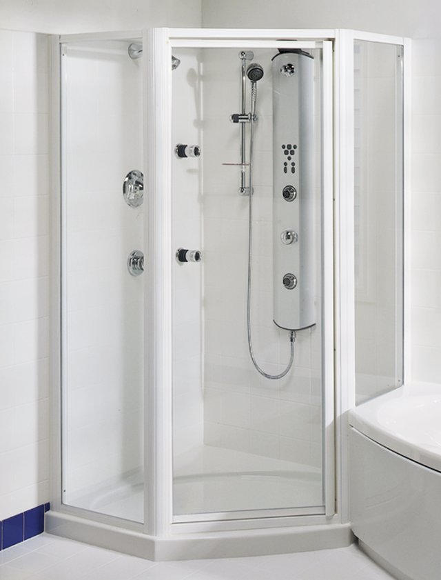 Kohler K-9561 Symbio neo-angle shower receptor with left-hand
