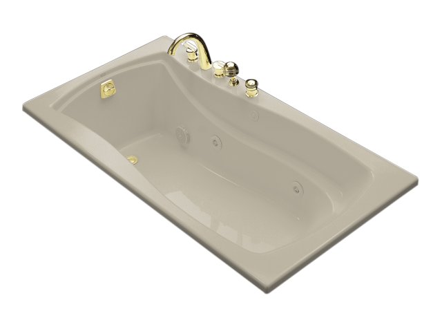 Kohler K-1224-L Mariposa(R) 5.5' whirlpool with flange and left-hand drain
