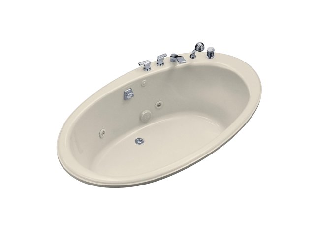 Kohler K-1248-HG Seaside(TM) 6' whirlpool with custom pump location and heater