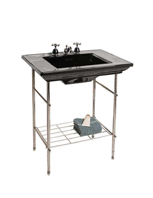 Kohler K-2269-1-58; Memoirs (R) lavatory with Stately design and single-hole faucet drilling; in Thunder Grey