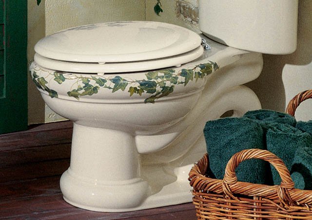 Kohler K-14240-PS Peonies & Ivy(TM) design on Revival(R) bowl