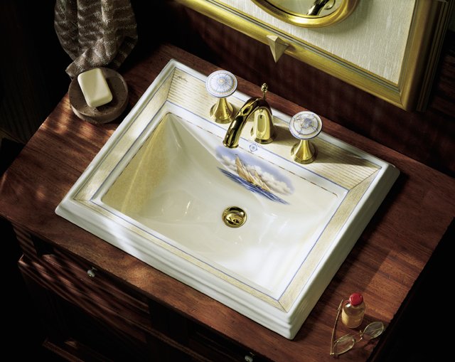 Kohler K-14229-SB Close Reach(TM) design on Memoirs(R) self-rimming lavatory