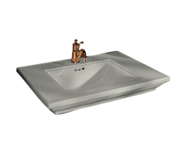 Kohler K-2269-8-95; Memoirs (R) lavatory with Stately design and 8" centers; in Ice Grey