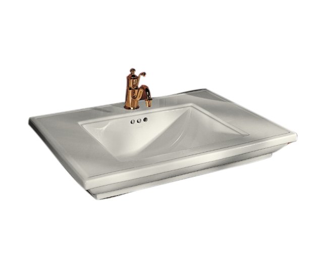 Kohler K-2269-8-96; Memoirs (R) lavatory with Stately design and 8" centers; in Biscuit