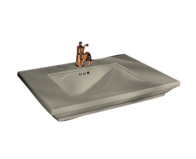 Kohler K-2269-8-G9; Memoirs (R) lavatory with Stately design and 8"" centers; in Sandbar; Discontinued Product