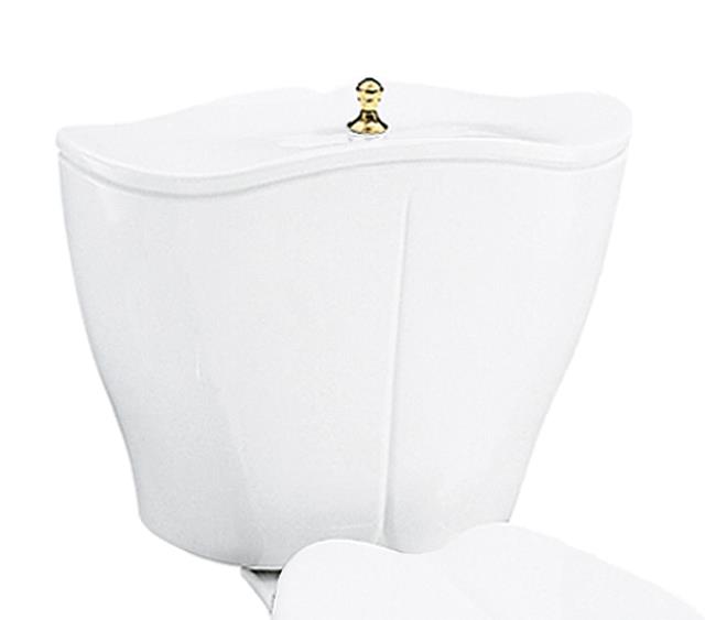 Kohler K-4606-BR Fleur toilet tank with Vibrant Polished Bras