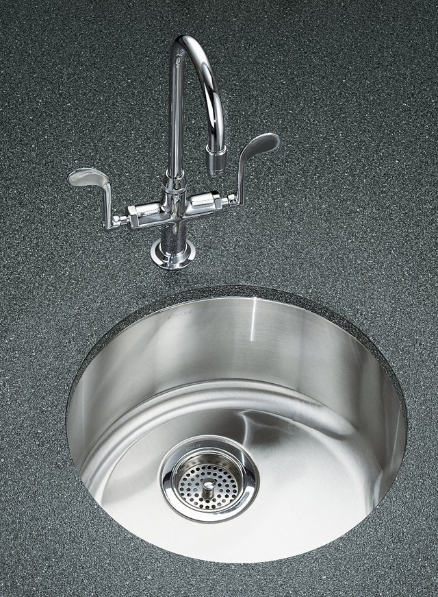 Kohler K-3341 Undertone(R)/Lyric(TM) undercounter/self-rimming kitchen sink with circular basin