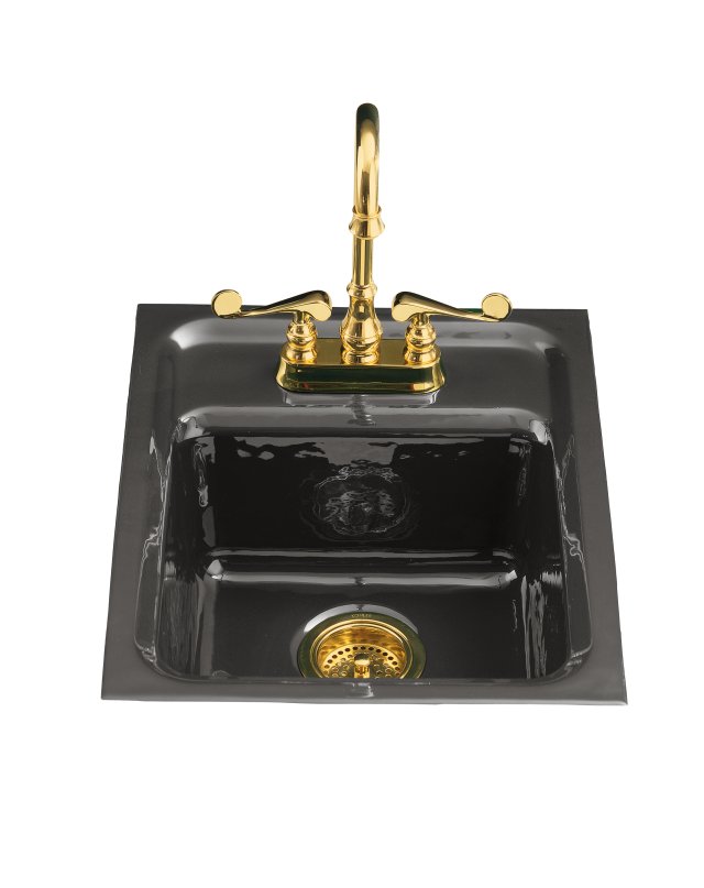 Kohler K-6540-1-58 Aperitif(TM) tile-in entertainment sink with single-hole faucet drilling  Thunder Grey; Discontinued Product