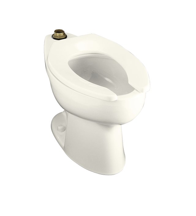 Kohler K-4302 Highcrest(TM) elongated toilet bowl with top spud less seat