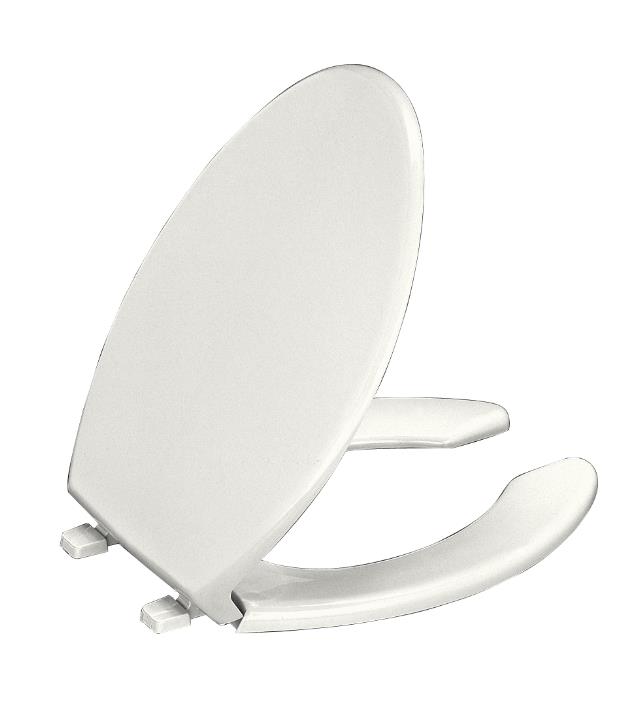 Kohler K-4650-A Lustra(TM) elongated open-front toilet seat with antimicrobial agent