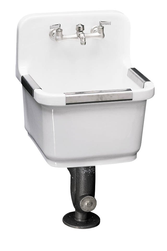 Kohler K-6650 Sudbury(TM) service sink with two-hole faucet drilling