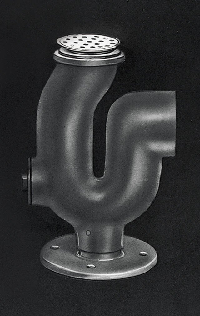 Kohler K-6673 Adjustable trap standard for 3"" iron pipe connection with cleanout plug and strainer
