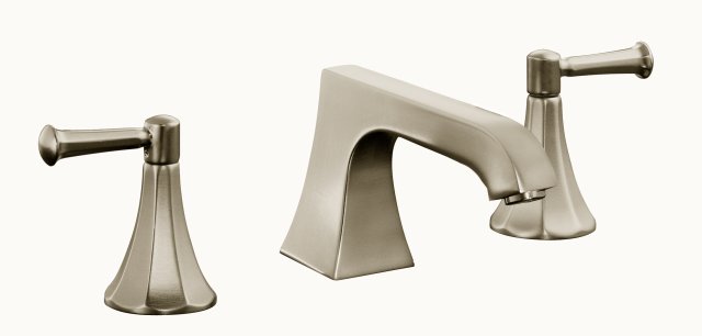Kohler K-T469-4C Memoirs(R) deck-mount high-flow bath faucet trim with Classic design and lever handles valve not included