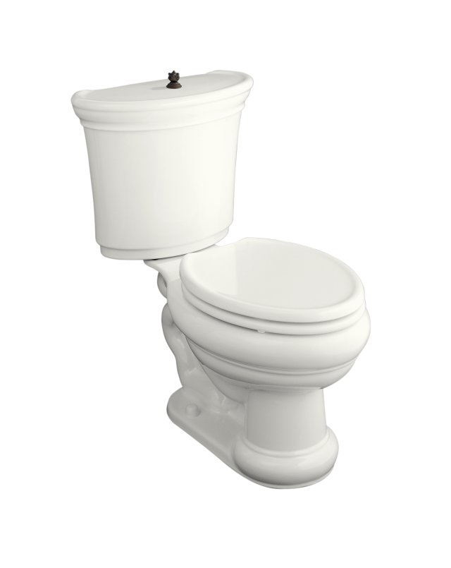 Kohler K-3463-0 Iron Works Historic(TM) elongated toilet with seat  White; Discontinued Product