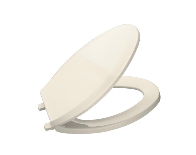 Kohler K-4652-47; Lustra (TM); elongated closed-front toilet seats; in Almond   K-4652-47; 4652-47; 74919-47