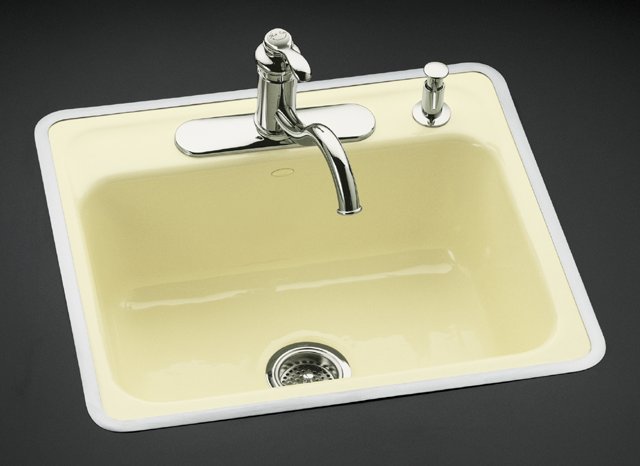Kohler K-5959-3 Mayfield tile-in/metal frame kitchen sink with